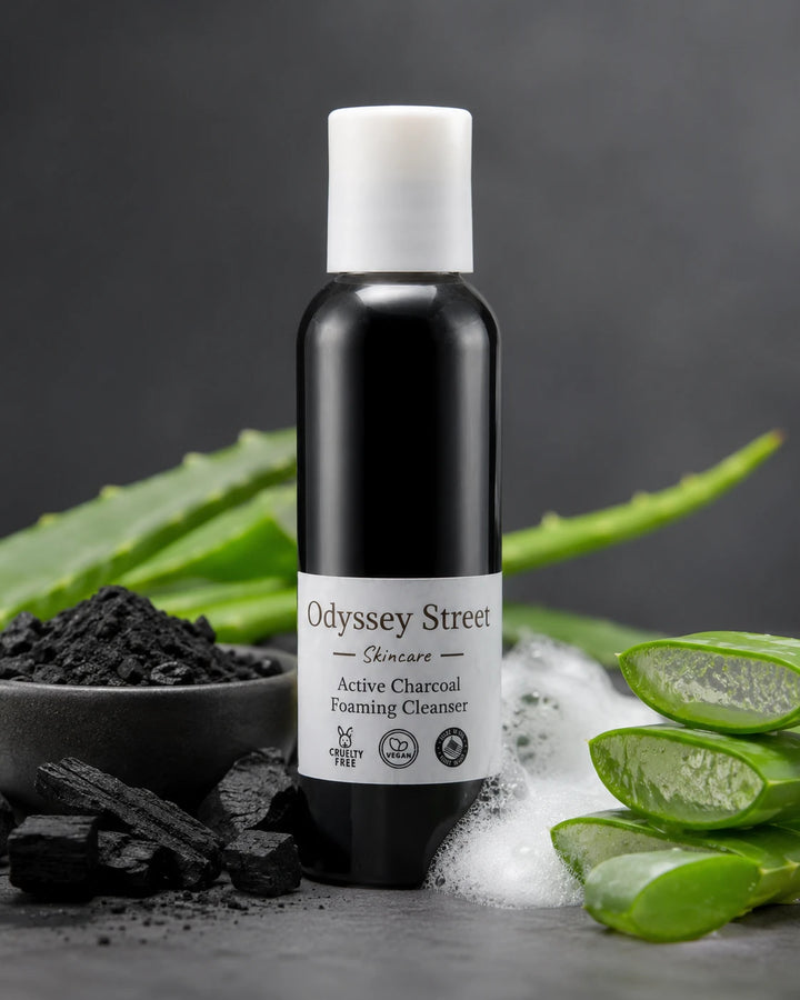 Active Charcoal Foaming Cleanser | Deep Cleansing with Activated Charcoal, Aloe Vera